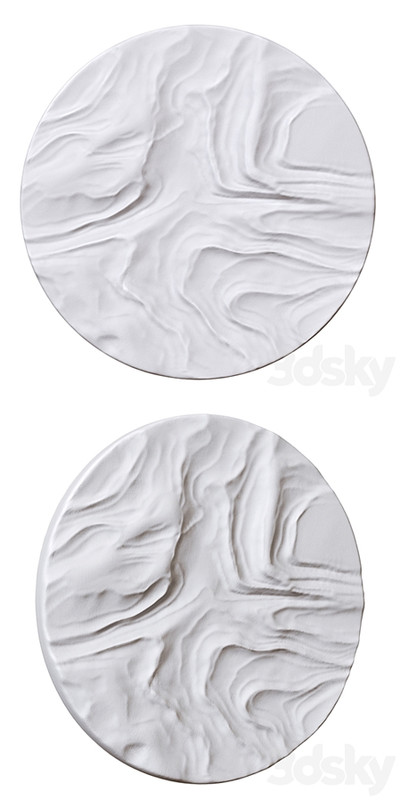 Round abstract panel